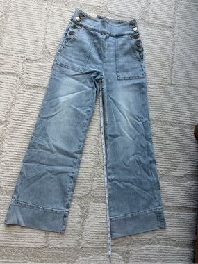 Alice and Olivia high rise wide leg jeans